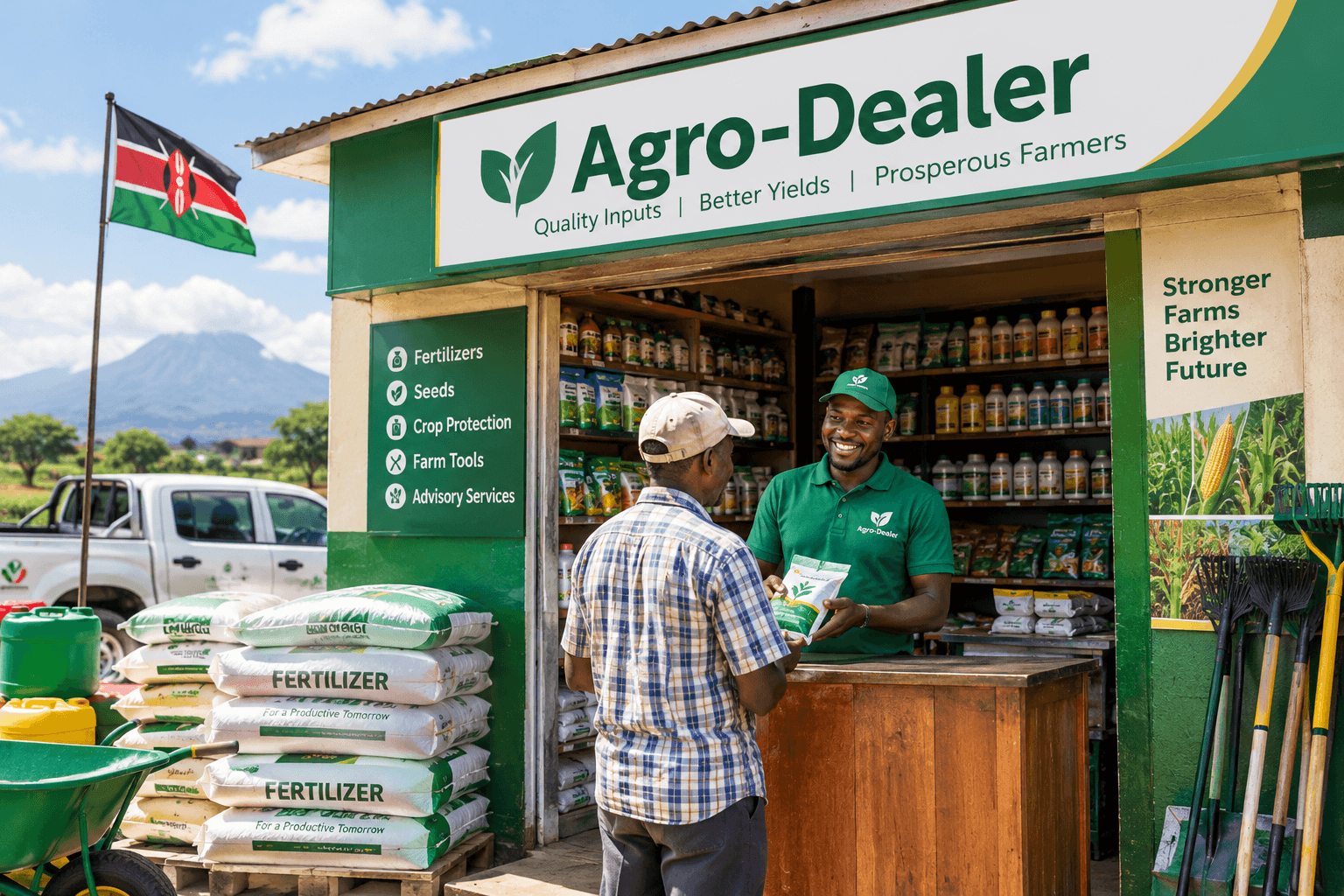 Agro-dealer and agricultural input distribution centre